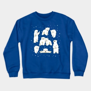 Cute Polar Bear Cubs Crewneck Sweatshirt